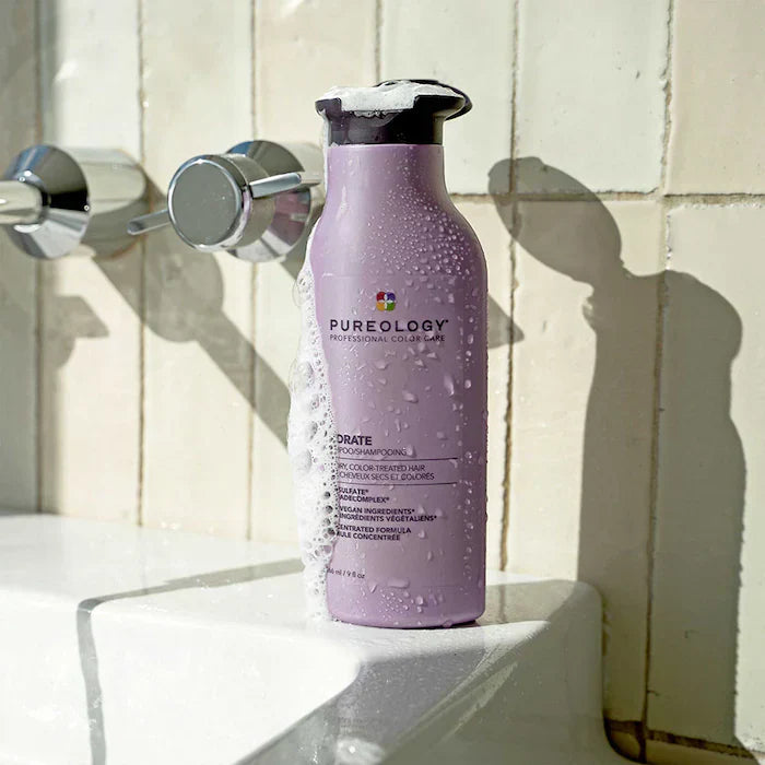 Pureology - Hydrate - Shampoo - For Dry, Color-Treated Hair - 100% Vegan - Sulfate Free