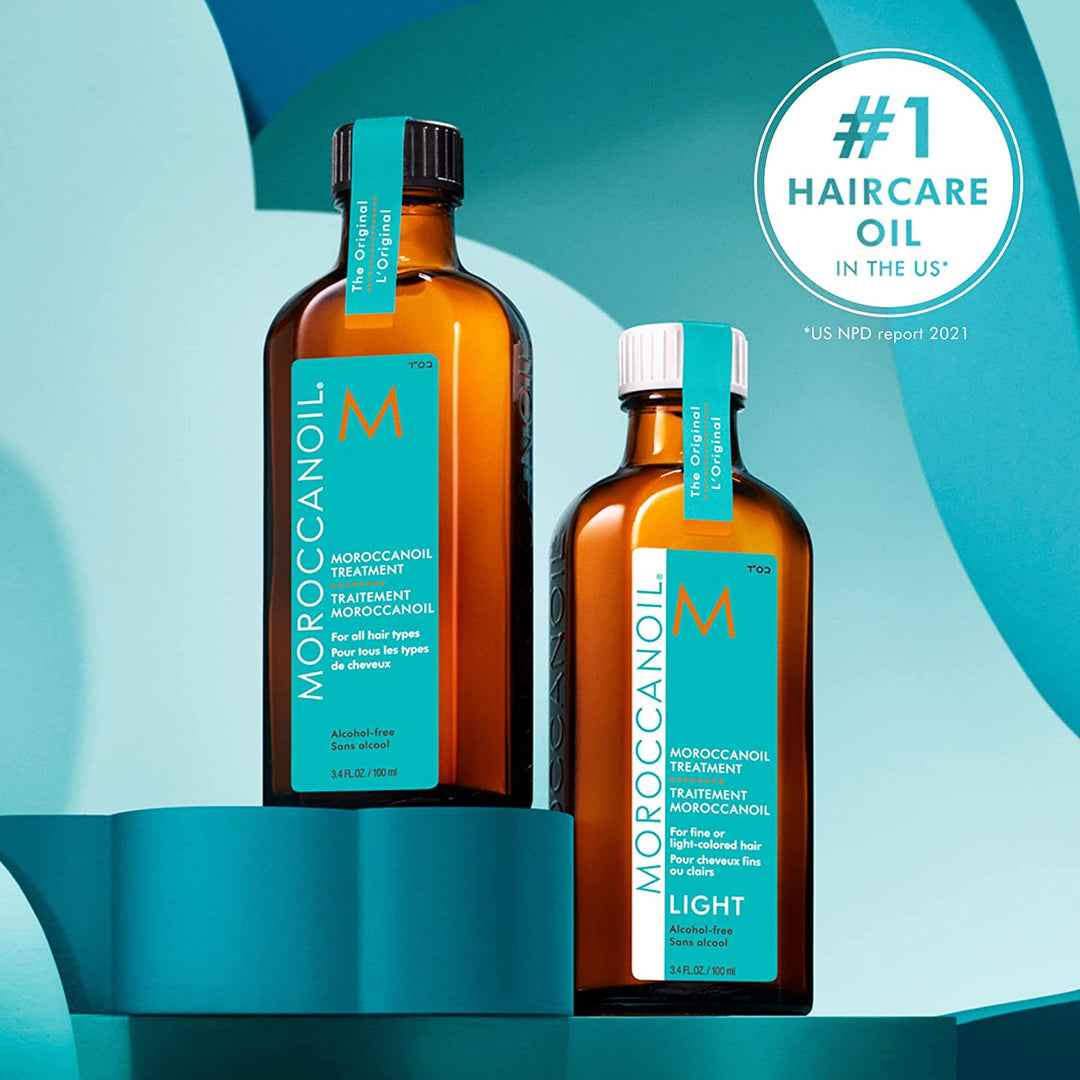 Before and after of moroccanoil hair treatment - shop now
