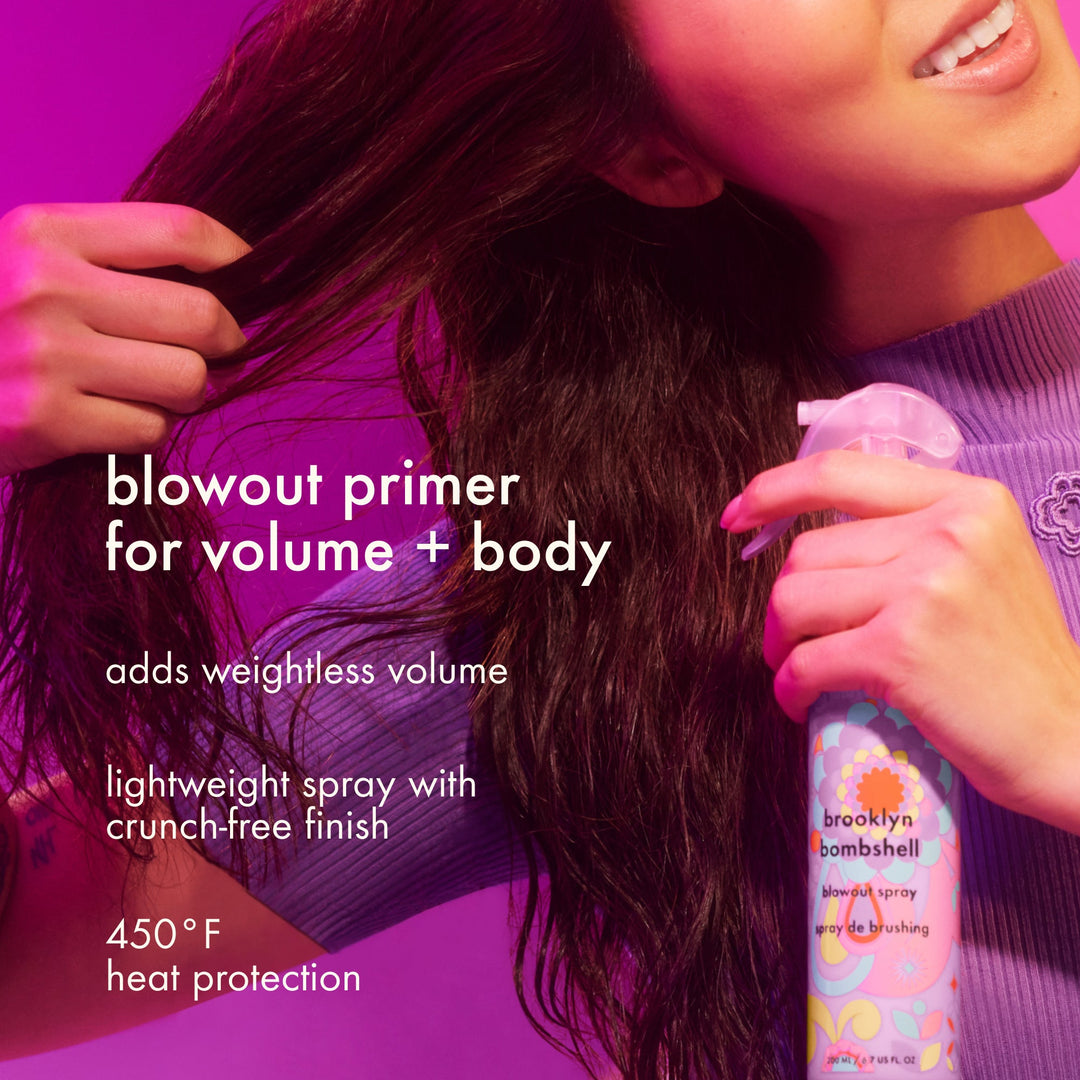Amika Brooklyn Bombshell Blowout Spray - blowout primer benefits