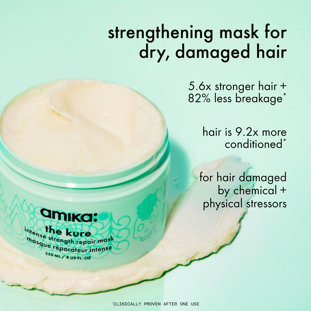 Amika The Kure Intense Strength Repair Mask - benefits and clinical claims