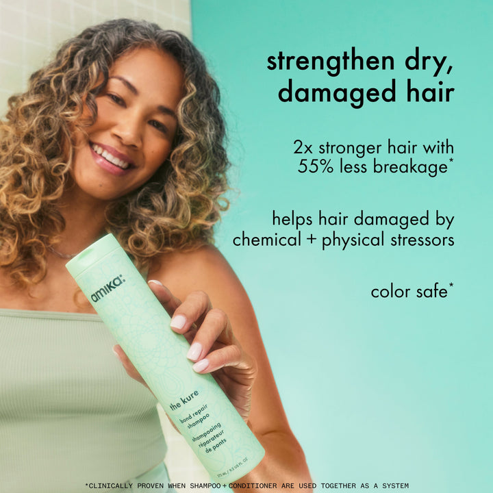Amika The Kure Strength Repair Shampoo - benefits and clinical claims