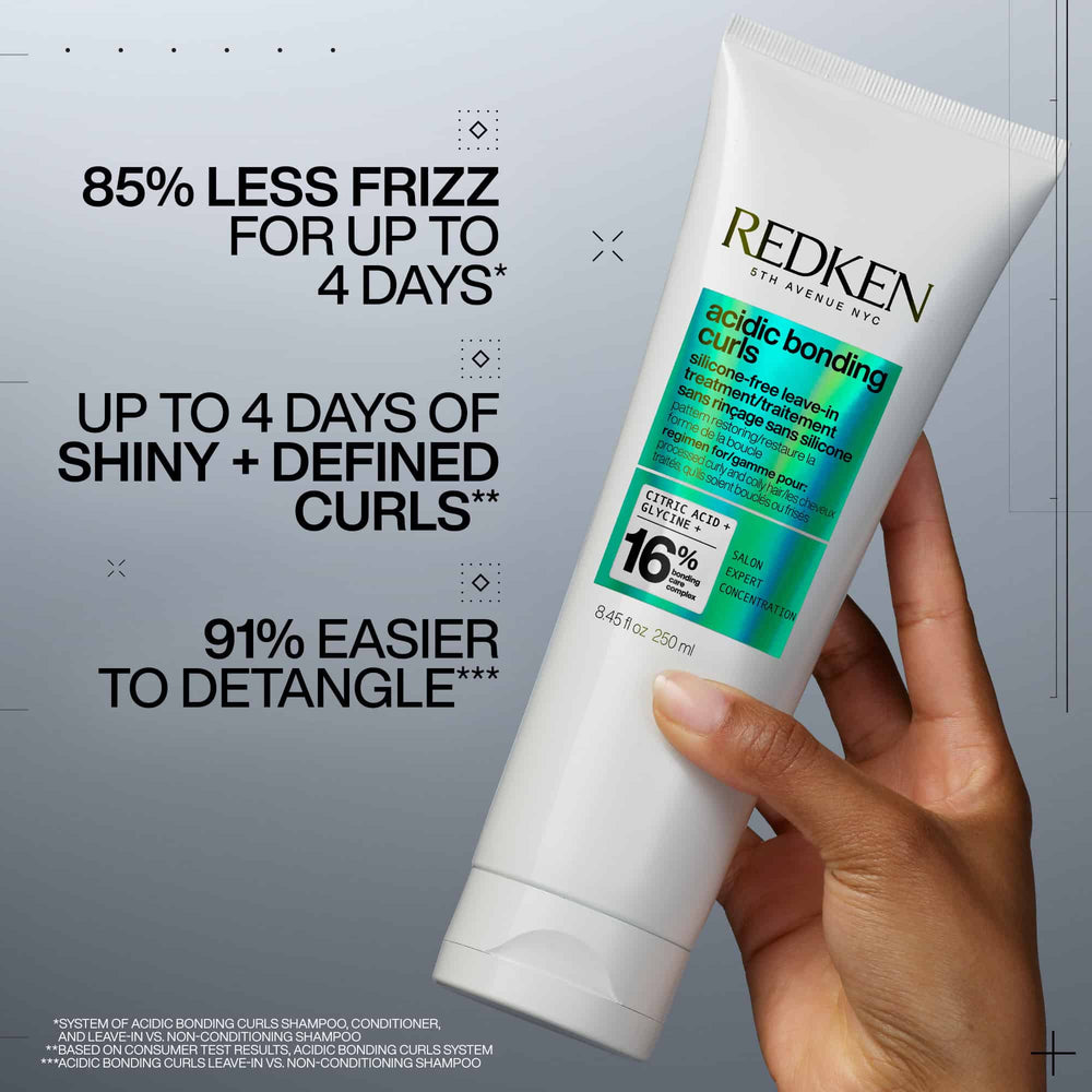 Redken Acidic Bonding Curls Silicone-Free Leave-In Treatment - frizz, shine and definition benefits