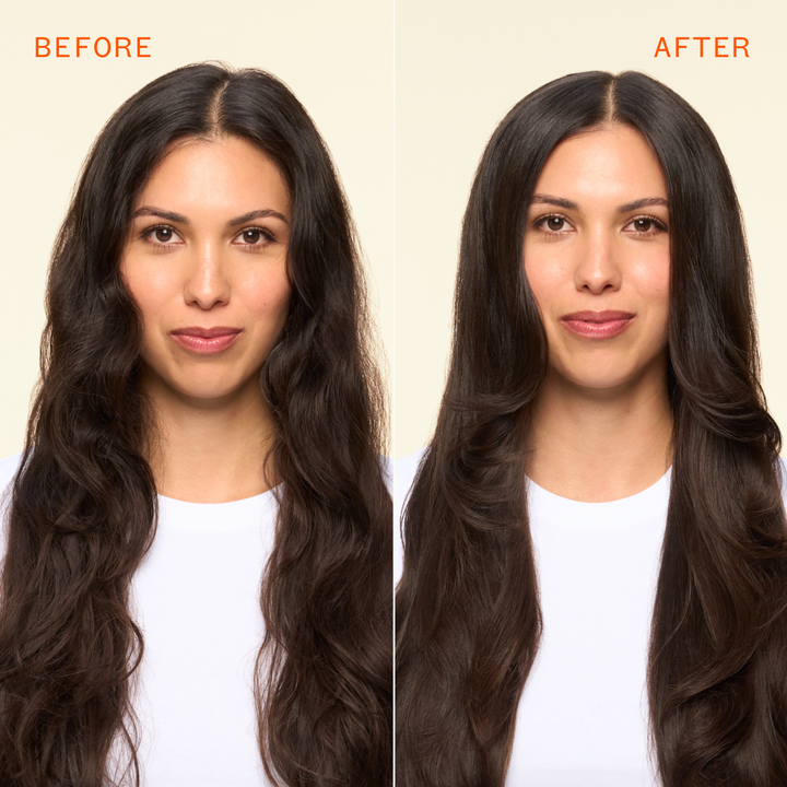 amika Blockade Heat Defense Serum - before and after