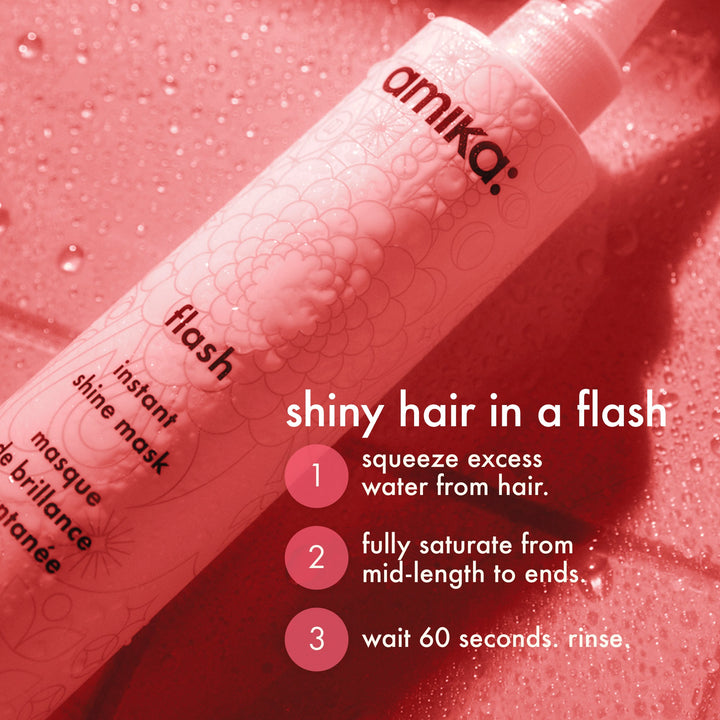 amika Flash Instant Shine Mask - how to use