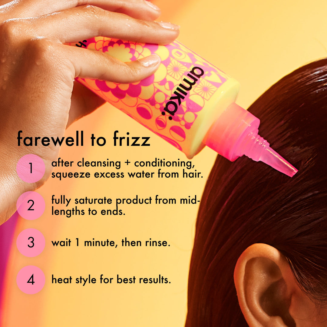 amika Smooth Over Frizz-Fighting Treatment - how to use