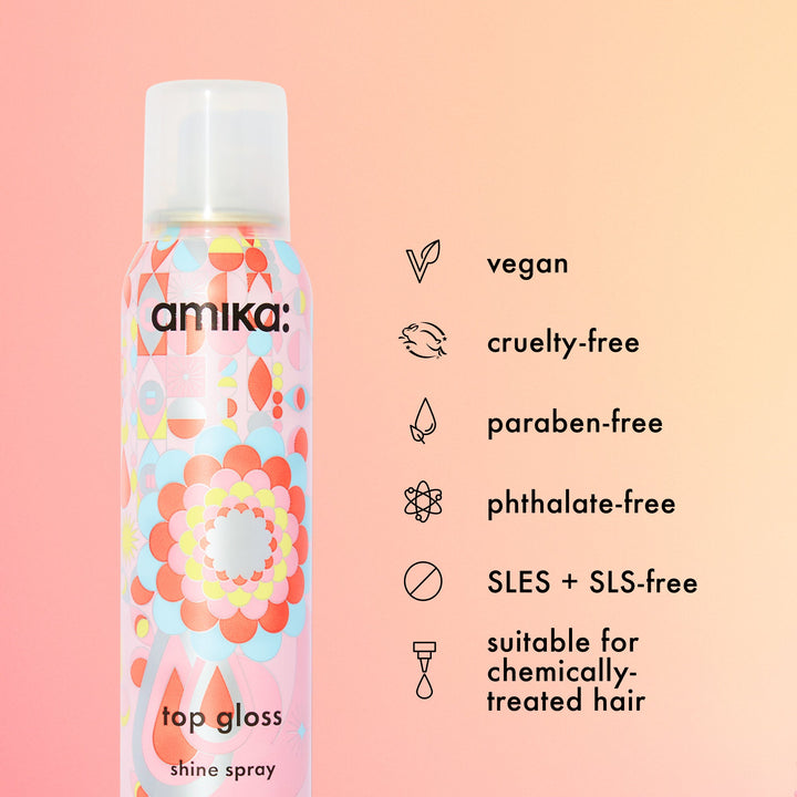 amika Top Gloss Shine Spray - free-from claims