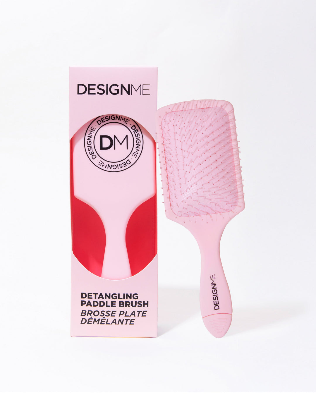 DESIGNME Detangling Paddle Brush - brush with retail box