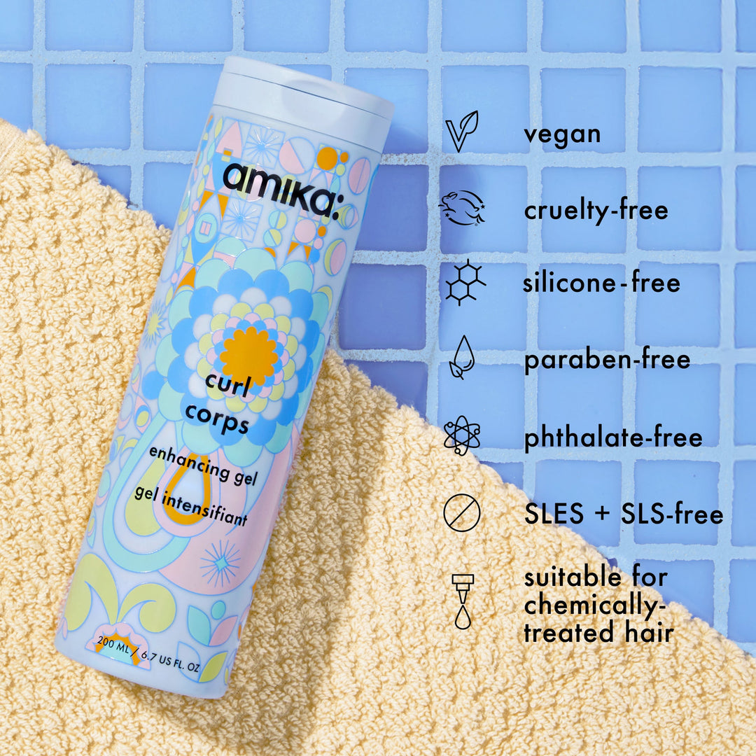 Amika Curl Corps Enhancing Gel - vegan and free-from claims