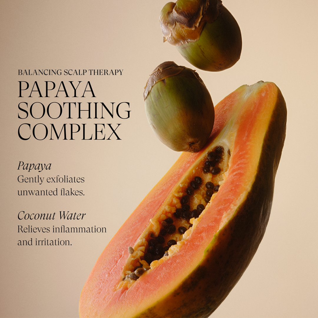 L'ANZA Scalp Therapy Balancing Conditioner - Papaya Soothing Complex with papaya and coconut water