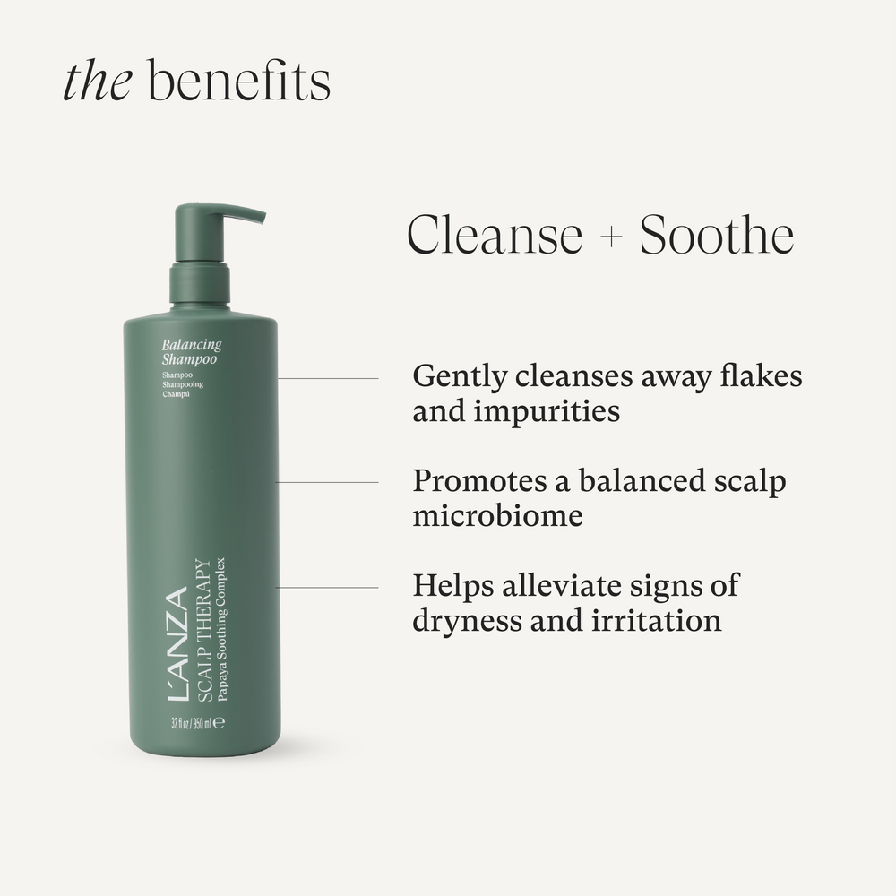 L'ANZA Scalp Therapy Balancing Shampoo - benefits: cleanse and soothe