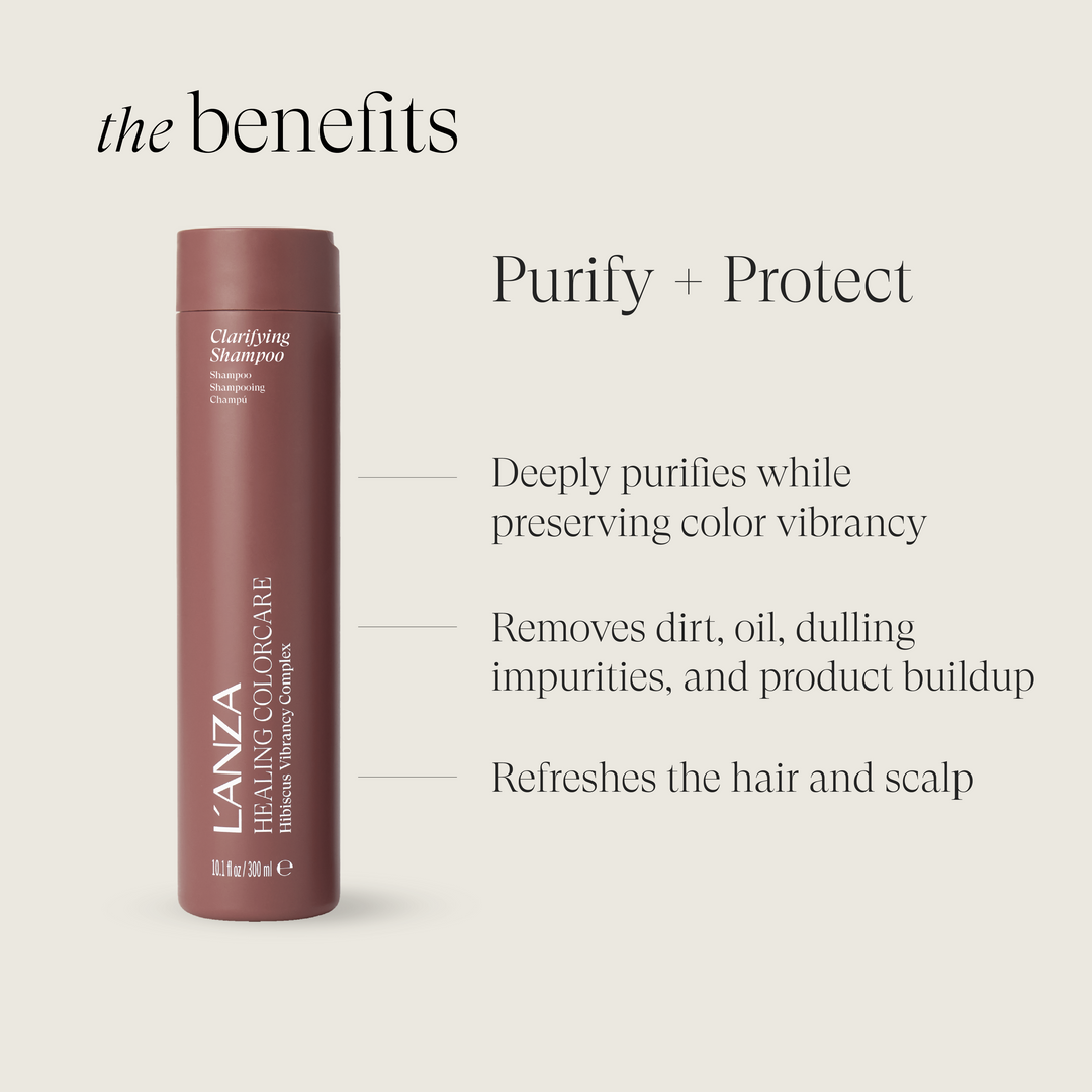 L'ANZA Healing ColorCare Clarifying Shampoo - benefits: purify and protect