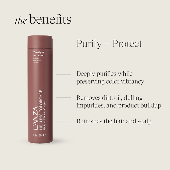 L'ANZA Healing ColorCare Clarifying Shampoo - benefits: purify and protect