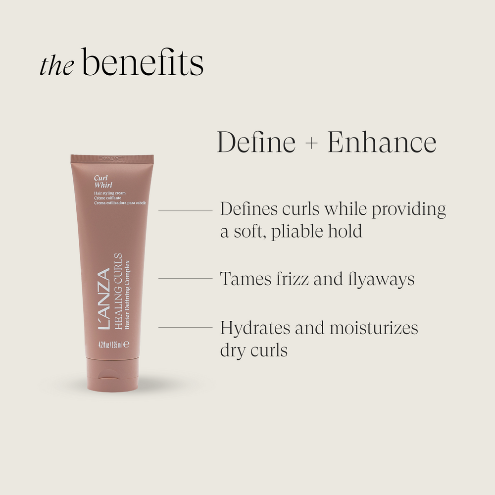 L'ANZA Healing Curls Curl Whirl Defining Creme - benefits: definition, frizz control, hydration