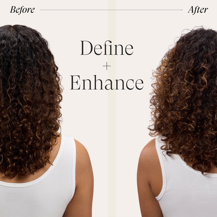 L'ANZA Healing Curls Curl Whirl Defining Creme - before and after curl definition