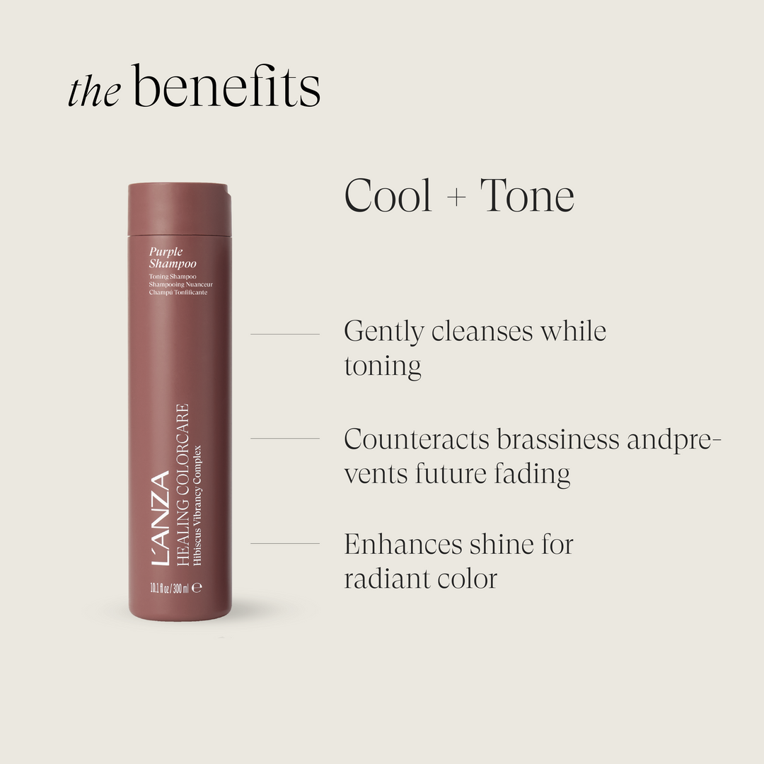 L'ANZA Healing ColorCare Purple Shampoo - benefits: cool and tone
