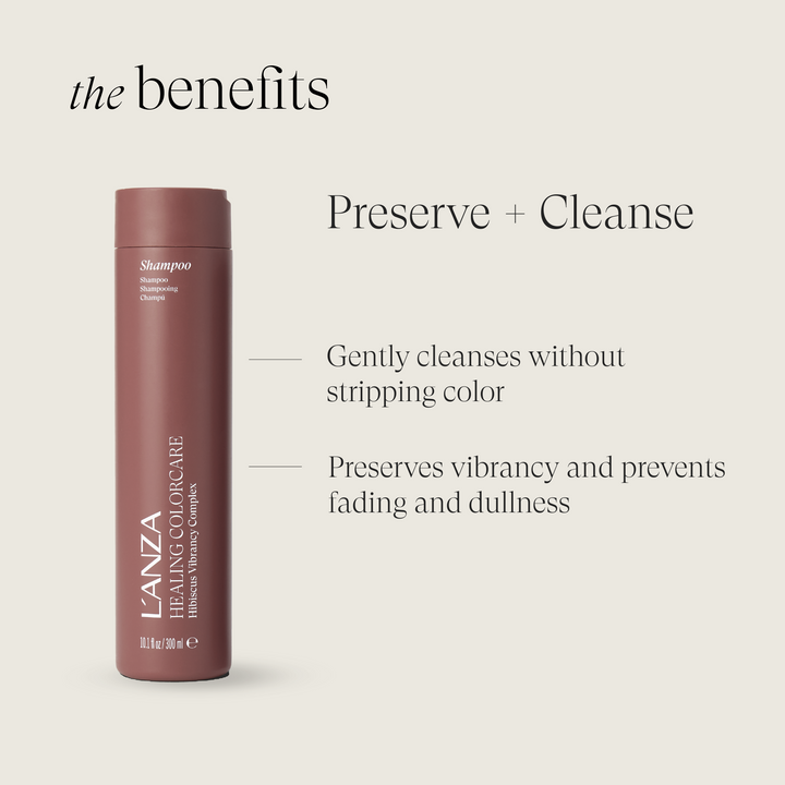 L'ANZA Healing ColorCare Shampoo - benefits: preserve and cleanse
