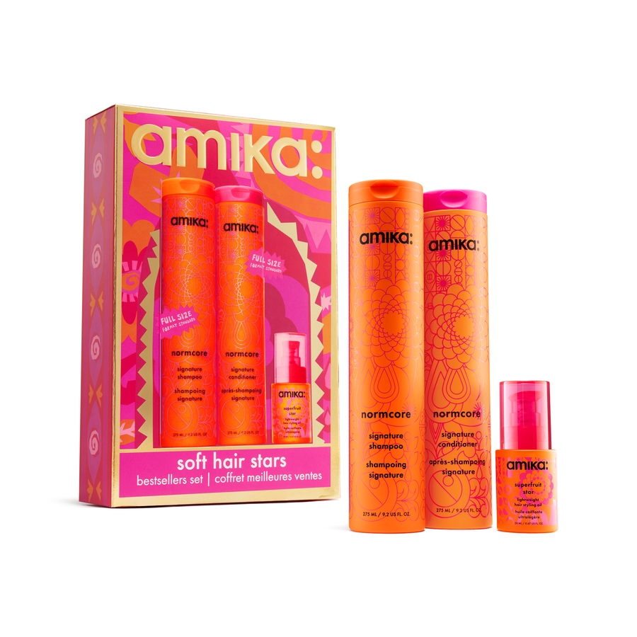 Amika Soft Hair Stars Nourishing Wash + Care Set 2 x 9.2 oz (275 ml) + 0.67 oz (20 ml)