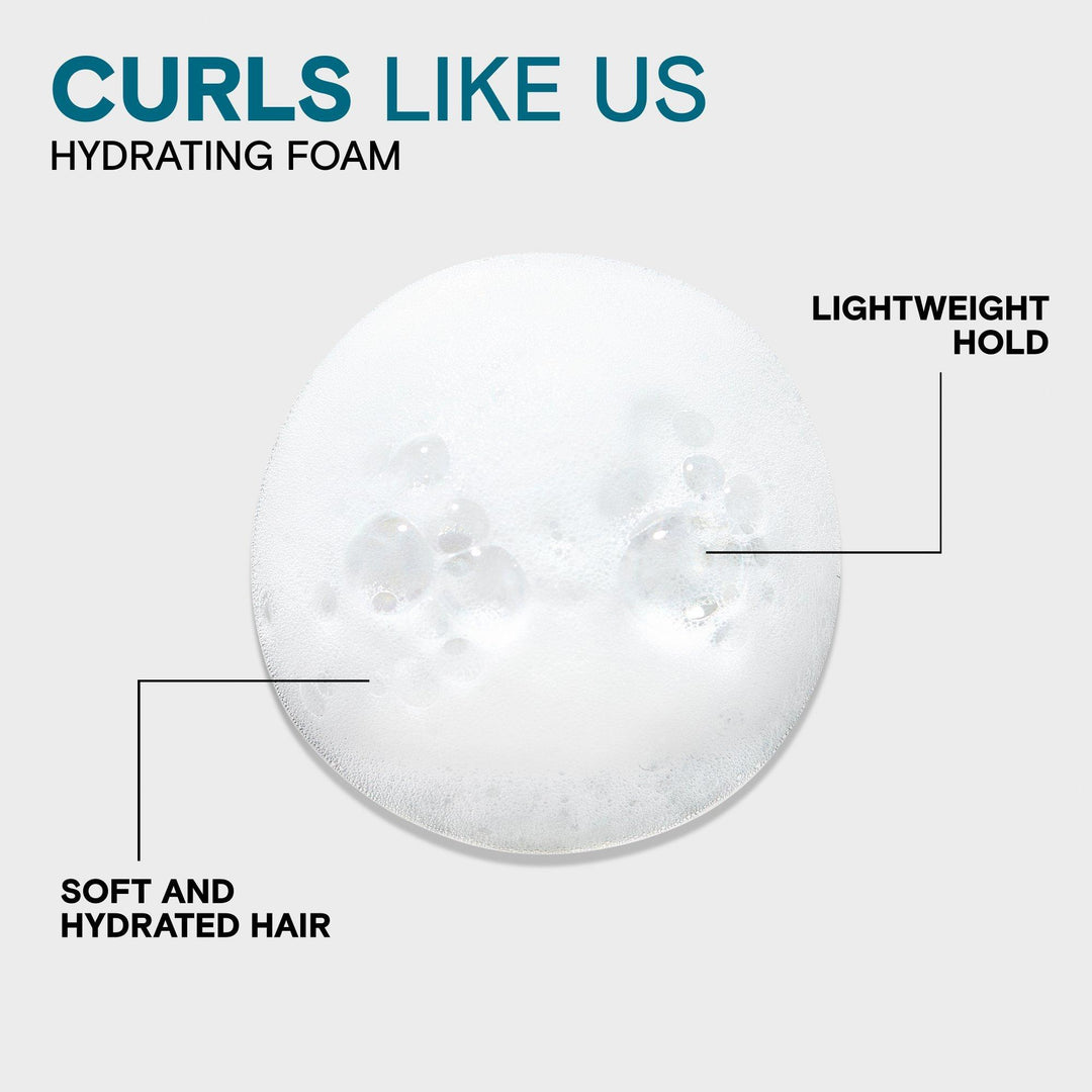 Joico Curls Like Us Smooth & Bounce Curl Hydrating Foam - foam texture, lightweight hold