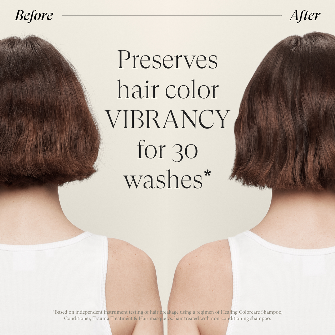 L'ANZA Healing ColorCare Hair Masque - before and after colour vibrancy