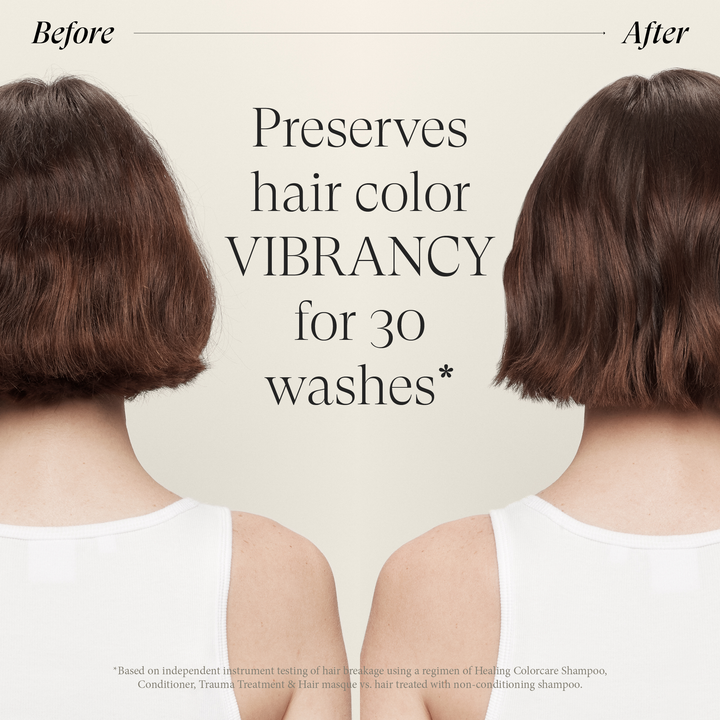 L'ANZA Healing ColorCare Hair Masque - before and after colour vibrancy