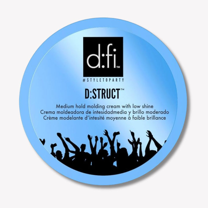 American Crew D:FI D:Struct Molding Cream - lid label, medium hold with low shine