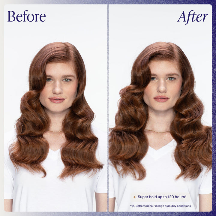 Kenra Volume Spray 25 - before and after, super hold up to 120 hours