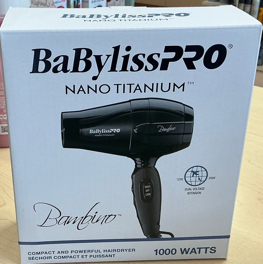 BaByliss PRO Bambino Nano Titanium Travel Hairdryer