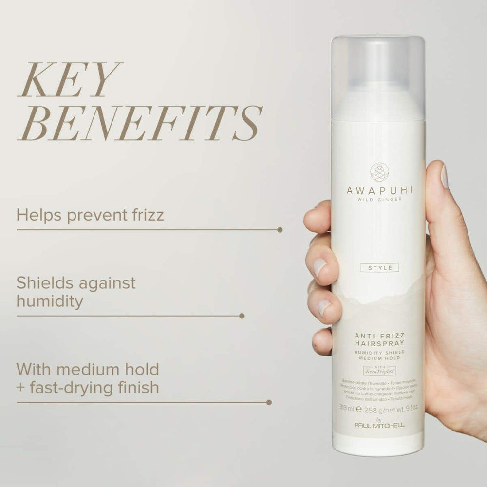 Paul Mitchell Awapuhi Wild Ginger Anti-Frizz Hairspray - key benefits