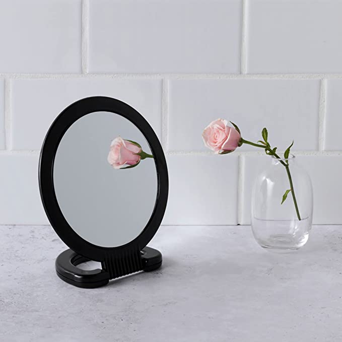 Plastic Handheld Mirror - 6 x 10 - Diane