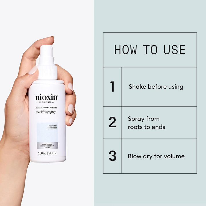 Nioxin 3D Styling Thickening Spray - how to use