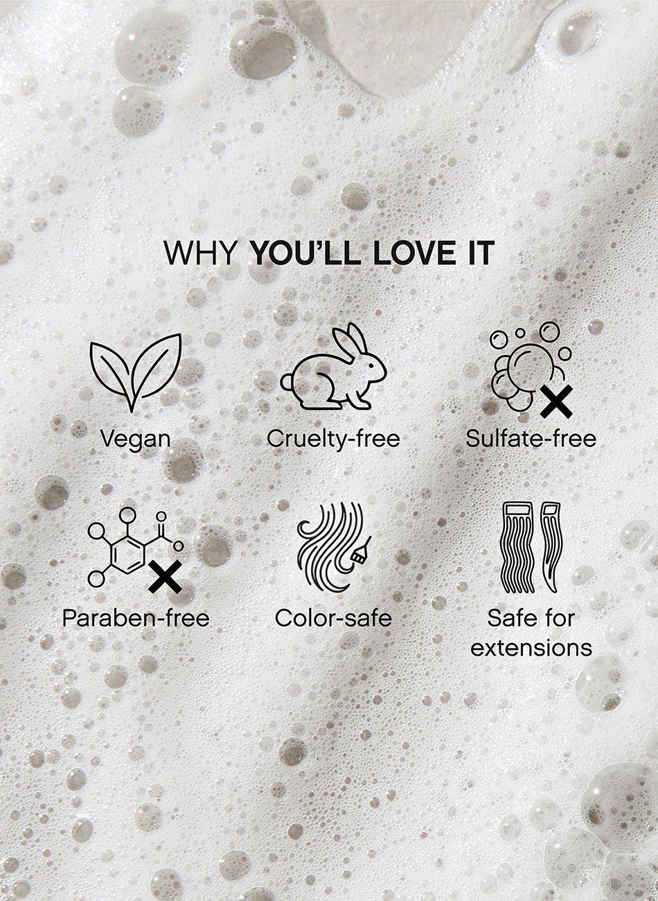 Unite 7Seconds Shampoo - vegan, cruelty-free, sulfate-free, paraben-free, colour-safe, safe for extensions