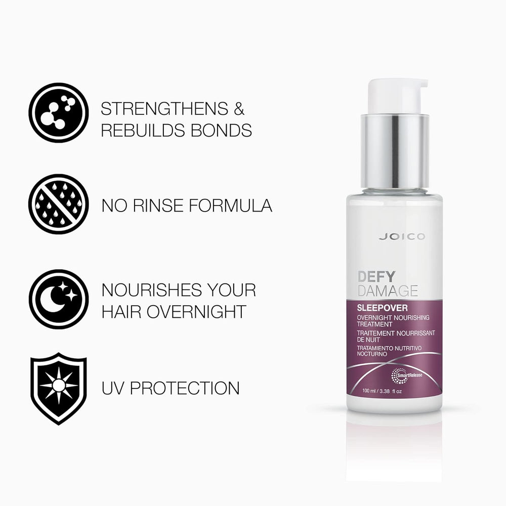 Joico Defy Damage Sleepover Overnight Nourishing Treatment - key benefits