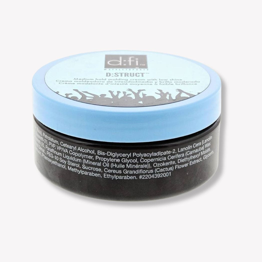 American Crew D:FI D:Struct Molding Cream - jar side with ingredient panel