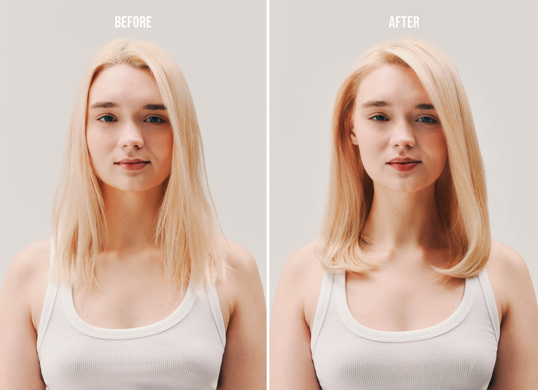 AG Foam Weightless Volumizer - before and after