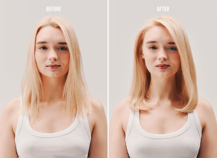 AG Foam Weightless Volumizer - before and after