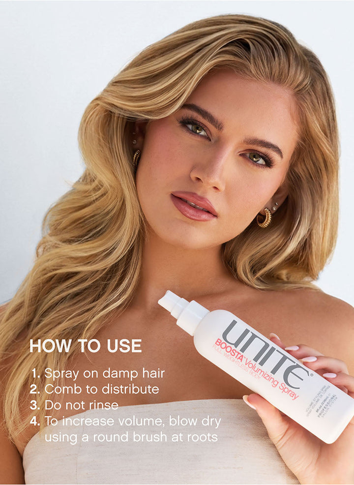 Unite Boosta Volumizing Spray - how to use
