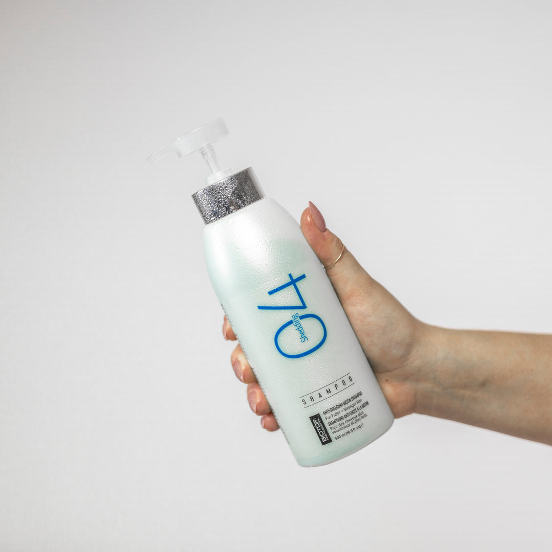 Biotop 04 Shedding Shampoo - bottle in hand