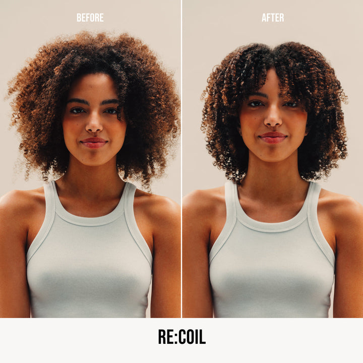 AG Re:Coil Curl Activator - before and after