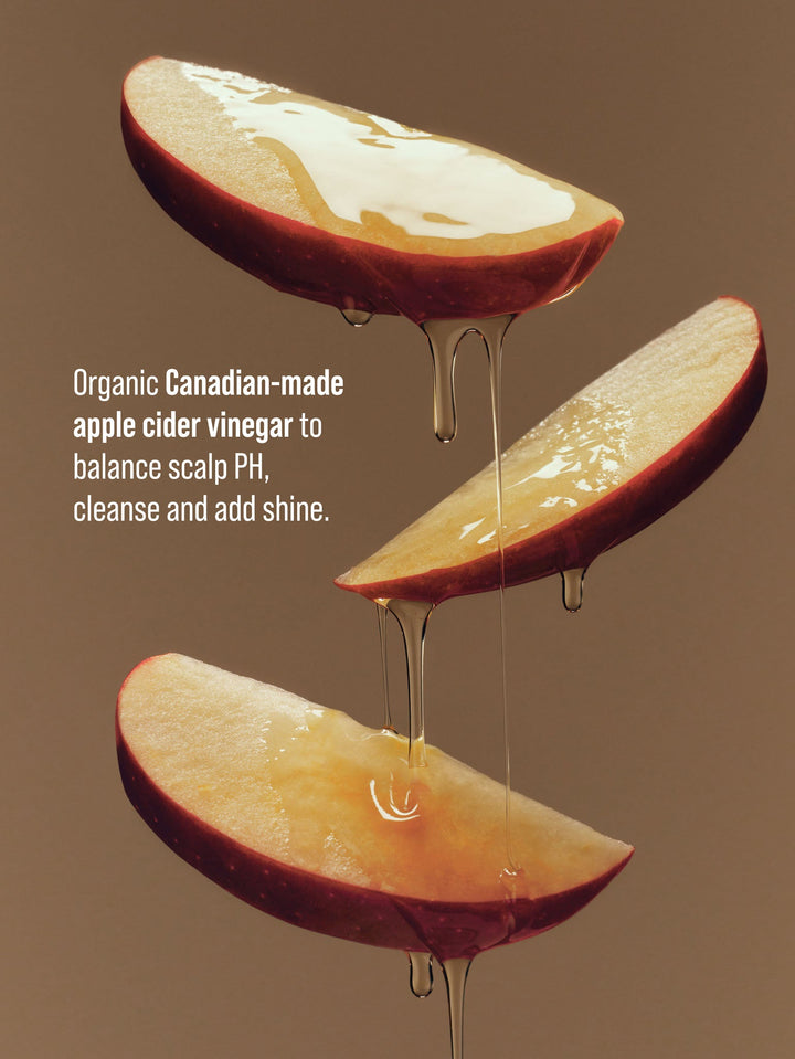 AG Balance Apple Cider Vinegar Sulfate-Free Shampoo - organic apple cider vinegar benefit graphic