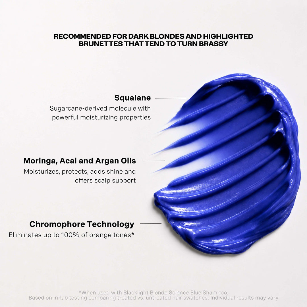 Oligo Blacklight Blue Conditioner - texture and key ingredients