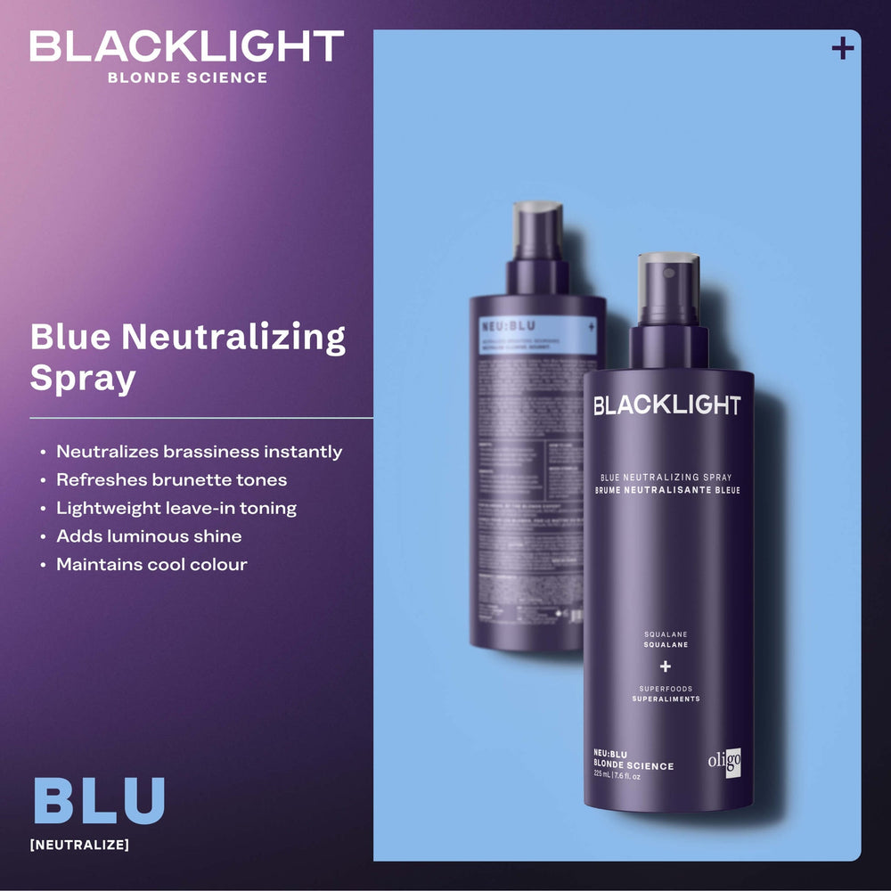 Oligo Blacklight Blue Neutralizing Spray - product features