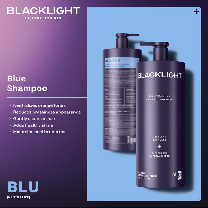 Oligo Blacklight Blue Shampoo - product features