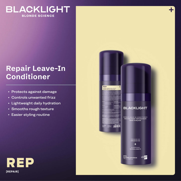 Oligo Blacklight Blonde Science Repair Leave-In Conditioner - product features