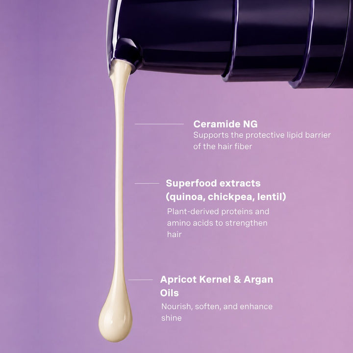 Oligo Blacklight Blonde Science Repair Leave-In Conditioner - texture and key ingredients