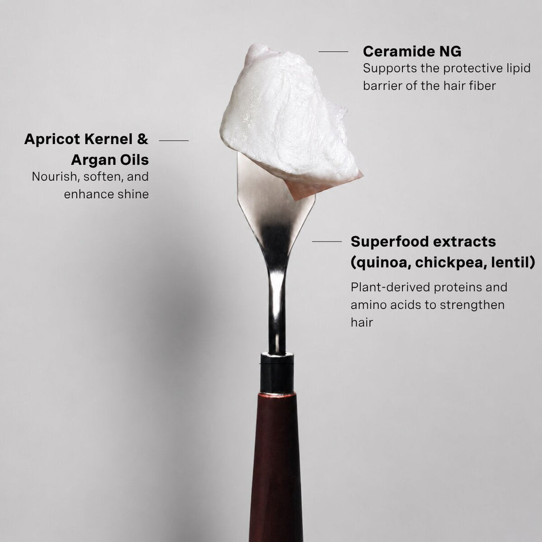 Oligo Blacklight Blonde Science Repair Mask - texture and key ingredients