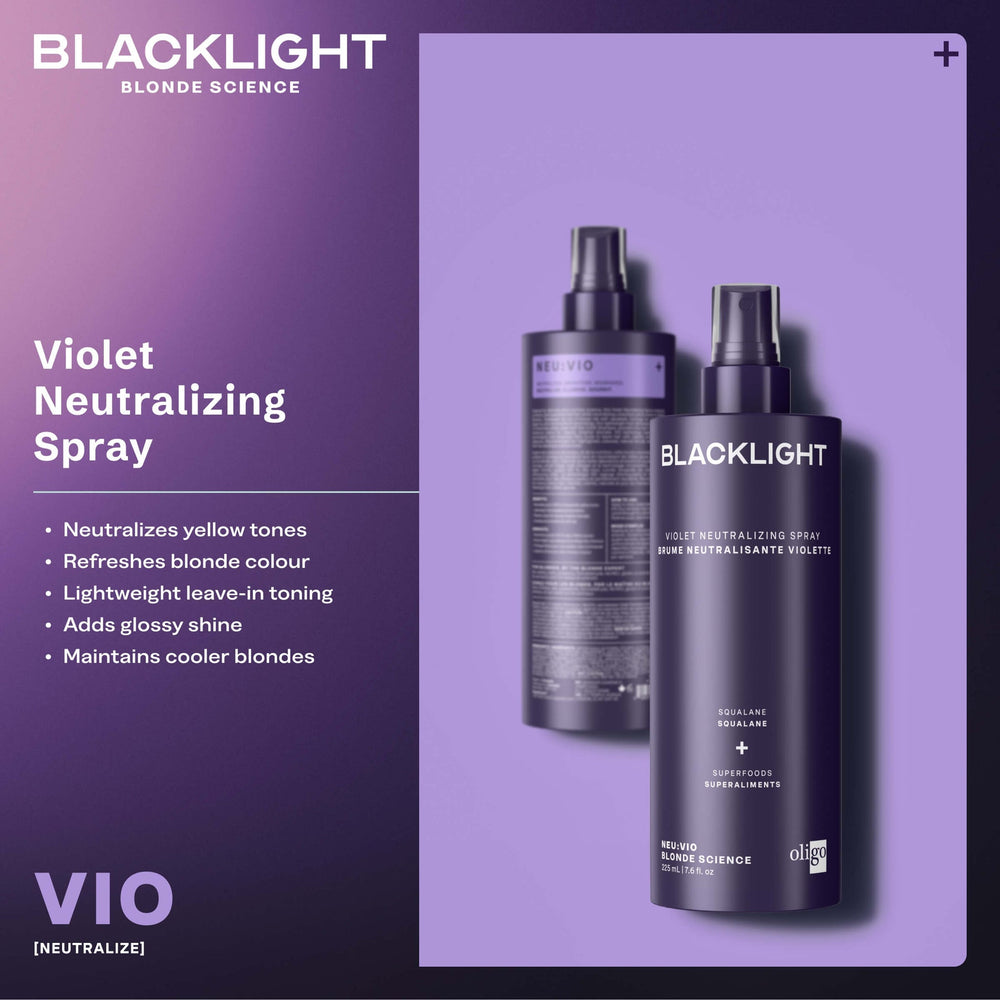 Oligo Blacklight Violet Neutralizing Spray - product features