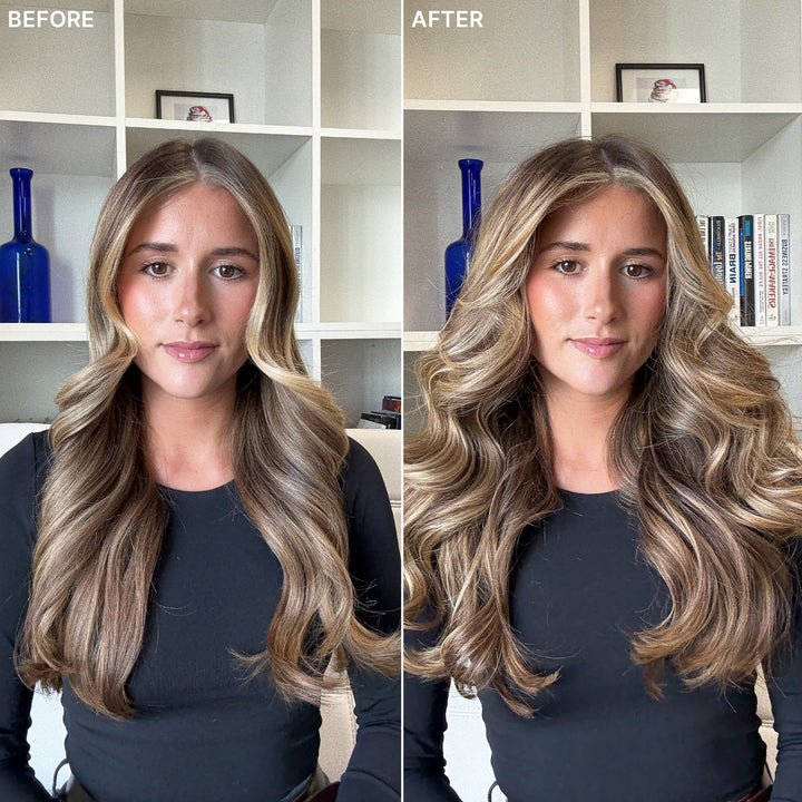 Color Wow Style on Steroids Texture Spray - before and after volume and texture