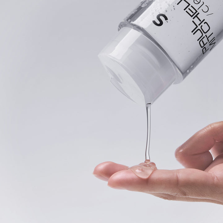 Paul Mitchell Clear Essential Shampoo - clear gel texture dispensed into hand