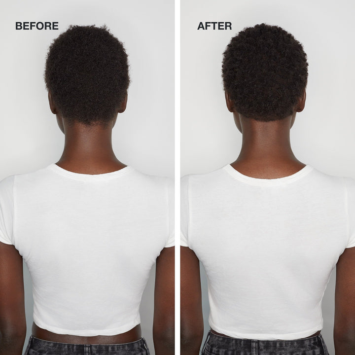 Paul Mitchell Hydrating Foam - before and after on coily hair