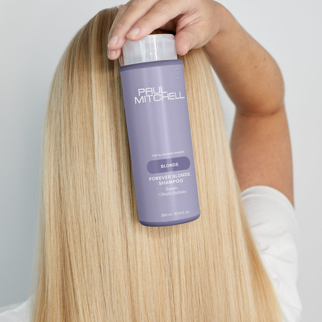 Paul Mitchell Forever Blonde Shampoo - in use on blonde hair